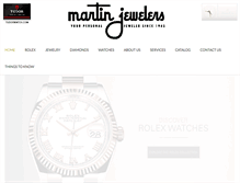 Tablet Screenshot of martinjewelers.com